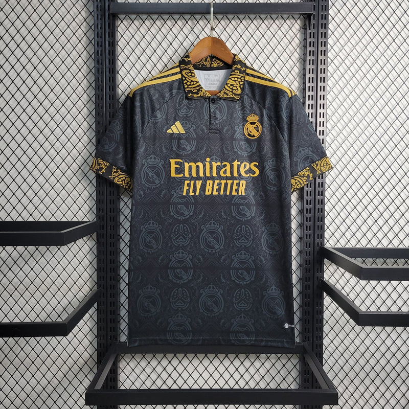 23/24 Real Madrid Black x Gold Special Edition Jersey